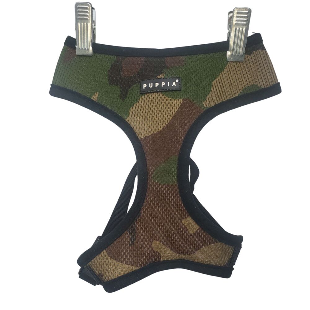 Puppia Soft Superior A Dog Harness Small Dog Vest Camo Camoflauge Size Large
